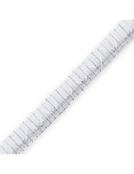 Sterling Silver 5.75mm Designed Cubetto Bracelet - 8 Inch