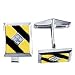 0.22 Carat G/VS2 Princess Certified Diamond & Gemstone Cufflinks in 18ct Solid Yellow/White Gold