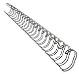 Produkt-Bild: Leitz 27710 Drahtbinder&uuml;cken, A4, 8 mm, 60 Blatt, 100 St&uuml;ck, silber
