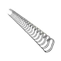Leitz 27710 Drahtbinder�cken, A4, 8 mm, 60 Blatt, 100 St�ck, silber