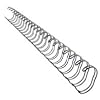 Leitz 27710 Drahtbinder�cken, A4, 8 mm, 60 Blatt, 100 St�ck, silber