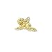 14k Yellow Gold Crawling Angel Lapel Pin