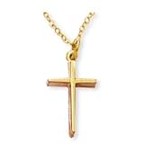 14K Gold Filled Cross and 13-inch Chain for Children