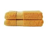 ITALIAN 100% Egyptian Cotton 4 PC Face Towel Set, GOLD