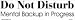 Do not disturb - Mental backup in progress bumper sticker