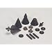 Dayton DSS4-BK Black Speaker Spike Set 4 Pcs.
