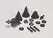 Electronics : Dayton DSS4-BK Black Speaker Spike Set 4 Pcs.