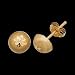 Jewelry : Half Ball Earring With Star Center 14K Yellow Gold from Perfect Jewelry & Gifts