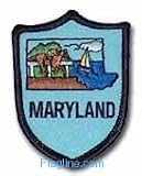 Maryland - State Shield Patch, Blue