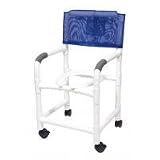 Lumex PVC Shower Chair / Commode, Mauve, Each