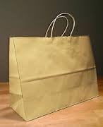 "WOW..1 penny Shipping!!!" Vogue shopper, 16x6x12 Brown/kraft Paper Bags, 250/bundle- Paper Twisted Handles - 39.9 Cents Per Bag, $99.99 per bundle.