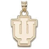 Indiana Hoosiers 5/8 IU Pendant - 10KT Gold Jewelry
