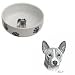 Basenji Paw Print Bowl, Porcelain by Rosalinde (7 in. x 2.5 in. deep)