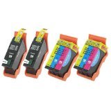 Generic  4-Pack Compatible Dell Series 21 Y498D (GRMC3) and Y499D (XG8R3)