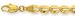 14k Yellow 4.5 mm Bumble Bee Link Anklet - 10 Inch