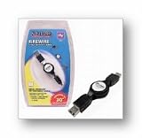 Cables Unlimited Ziplinq Retractable 6Pin to 6Pin Firewire Cable - 1 x FireWire - 1 x FireWire - 2.5ft