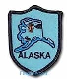 Alaska - State Shield Patch, Blue
