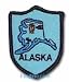 Alaska - State Shield Patches, blue