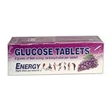 Glucose Tablets Tube for Raise Blood Sugar, Grape - 10/Pack X 12 Packs
