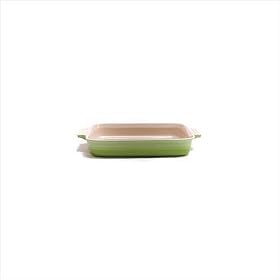 Le Creuset Stoneware 12-1/2-by-9-1/2-Inch Rectangular Baking Dish, Kiwi