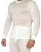 Intimo Men's Classic Silk Knit Long Johns, Ecru, Large