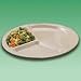 Melamine 3-Compartment Plate Tan 10'' 2 Dozen per case, 24/CS