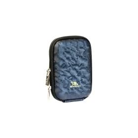 Riva 7023 (PU) Digital Camera Hard Case dark blue shiny wave