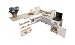 Homespun Deluxe 4701 Dual Sewing Center Clean White