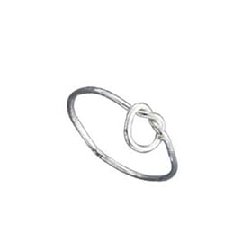 STERLING SILVER HP LOOSE LOVE KNOT RING SIZES 4-10