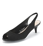 Peep Toe Stiletto Heel Slingback Shoes