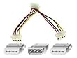 Belkin F2N503 Internal Drive Power ftftYftft Splitter Cable; 4Pin Male/ 2x4Sok Female; 6"