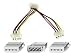 Belkin F2N503 Internal Drive Power ftftYftft Splitter Cable; 4Pin Male/ 2x4Sok Female; 6