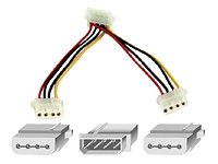 Belkin F2N503 Internal Drive Power ftftYftft Splitter Cable; 4Pin Male/ 2x4Sok Female; 6