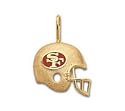 14ky and enamel San Francisco 49ers football helmet charm