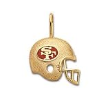 14ky and enamel San Francisco 49ers football helmet charm