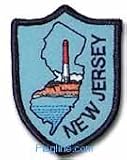 New Jersey - State Shield Patch, Blue