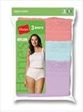 3-Pack Hanes Elegance Nylon Brief 1700WH