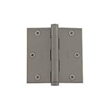 Baldwin 1035.151 3.5 x 3.5 Square Corner Hinge, Antique Nickel