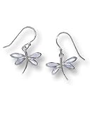 Boma Purple Mother of Pearl Dragonfly Earrings