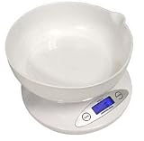Digital 2 Kg / 4.4 Lb Bowl Kitchen Scale white