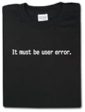user error