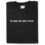 user error