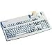 Cherry G81-12000 LTBDE Tastatur PS/2 105 Tasten MS W95 D +Chipkartenleser Weiss