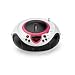 Lenco SCD-38 Tragbares UKW-Radio mit CD/MP3-Player (USB 2.0) pink