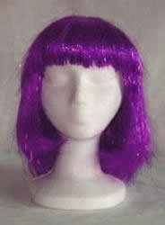 Violet Night Glam Doll Shiny Purple Wig