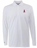 Los Angeles Angels Long Sleeve Polo Shirt (White) - XX-Large