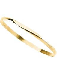 14K Yellow Gold Half Round Bracelet 04.00 Mm