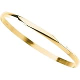 14K Yellow Gold Half Round Bracelet-