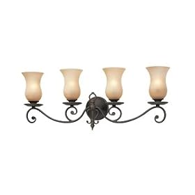 Portobello Vanity Light in French Iron by Troy