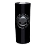 Harley-Davidson® Skull Cordial-Set of Four. 2.5 oz. cordial. Features sculpted Harley-Davidson® skull graphic on front and Bar & Shield logo on back. Not dishwasher safe. 99343--08V